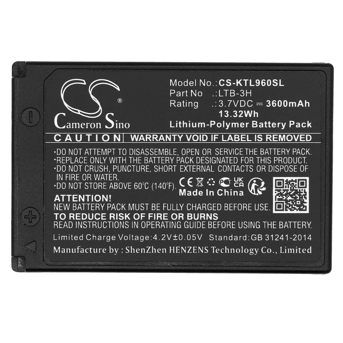 KDS ATL-46, ATL-46RG, ATL-66, ATL-66RG, ATL-96, ATL-96RG, ATL-X6 Survey Multimeter and Equipment Replacement Battery