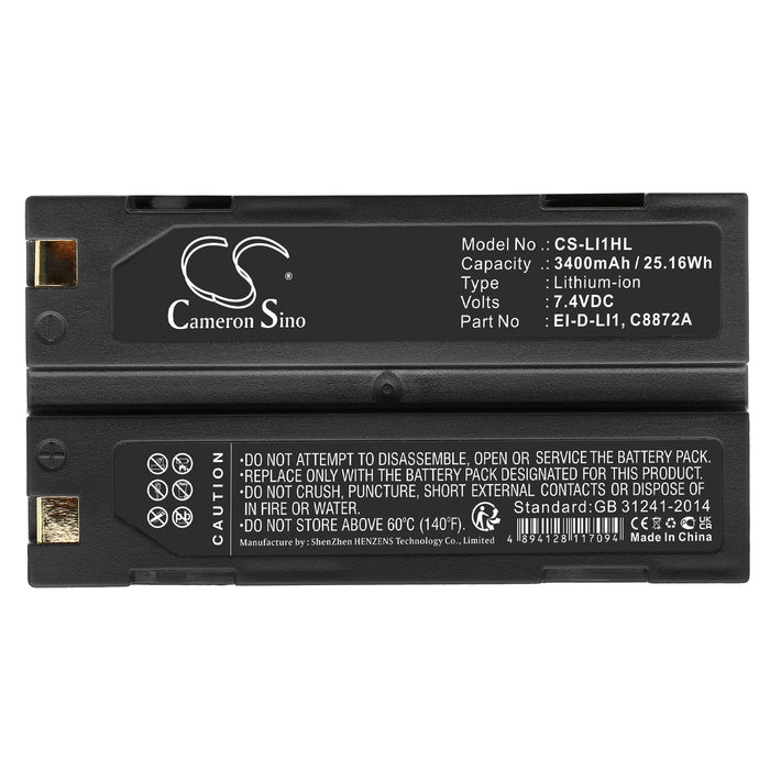 Hemisphere S320,S320 GNNS 3400mAh Survey Multimeter and Equipment Replacement Battery