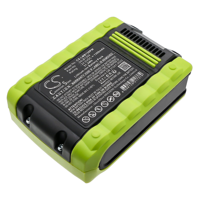 LawnMaster 20VMWGT 24VMWBL CLGT2412S CLM2413A CLMF4815E CLMF4817E CLMF4819A CLMF4819X VBRM601YCM VBRMGT601YCM2 Lawn Mower Replacement Battery