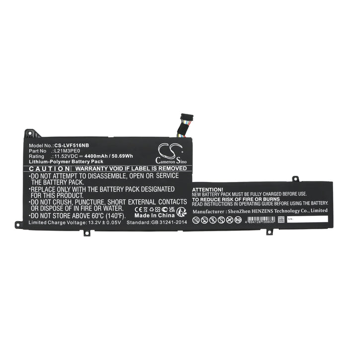 Lenovo IdeaPad Flex 5 14ABR8 82XX000D, IdeaPad Flex 5 14ABR8 82XX000V, IdeaPad Flex 5 14ABR8 82XX001C, IdeaPad Laptop and Notebook Replacement Battery