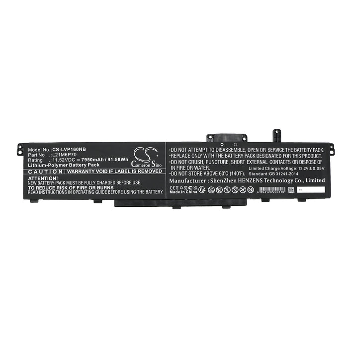 Lenovo ThinkPad P16 00CD 2022, ThinkPad P16 Gen1, ThinkPad P16 Gen1 2022 Laptop and Notebook Replacement Battery