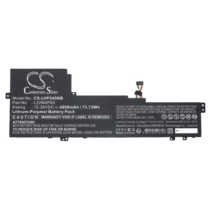 Lenovo IdeaPad Slim 5 16ABR8 IdeaPad Slim 5 16ABR8 82XG0001RK IdeaPad Slim 5 16ABR8 82XG0002SB IdeaPad Slim 5  Laptop and Notebook Replacement Battery
