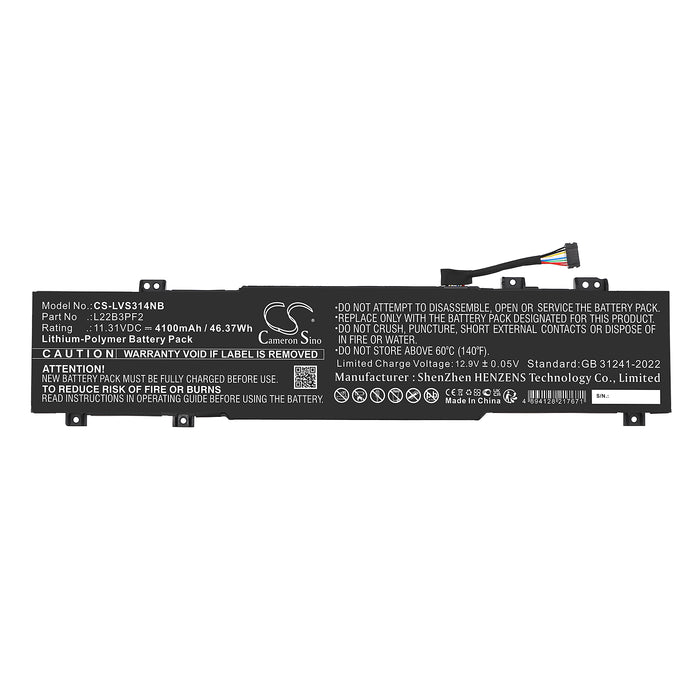Lenovo IdeaPad Slim 3 14ABR8 82XL000JHH IdeaPad Slim 3 14ABR8 82XL0018MJ IdeaPad Slim 3 14ABR8 82XL001QPH Idea Laptop and Notebook Replacement Battery