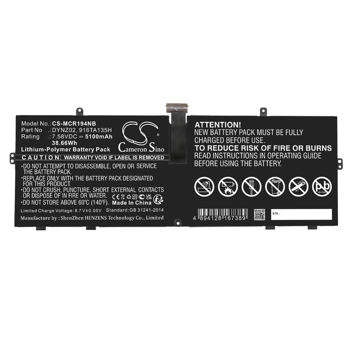 Microsoft Surface Go 1943 Tablet Replacement Battery
