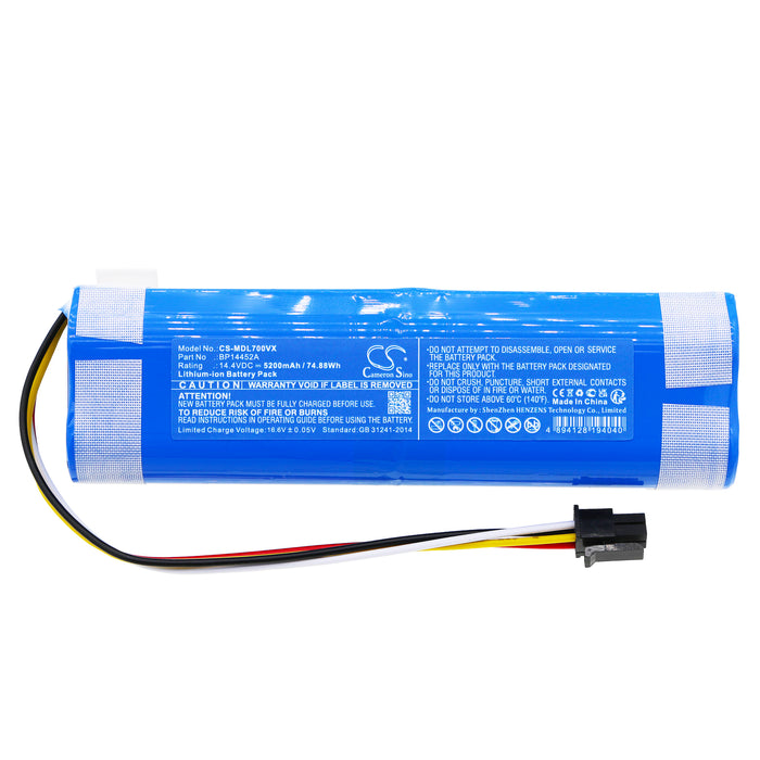 Midea M71,M7 Pro,I10,M7 Max,S8,W11 Vacuum Replacement Battery