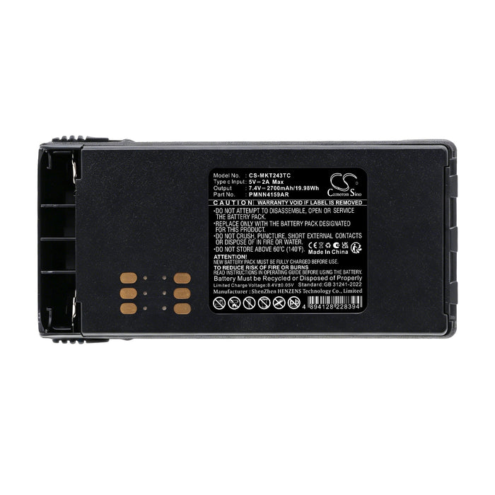 Motorola CT150 CT250 CT450 CT450LS GP140 GP240 GP280 GP308 GP320 GP328 GP330 GP338 GP339 GP340 GP360 GP380 G 2700mAh Two Way Radio Replacement Battery