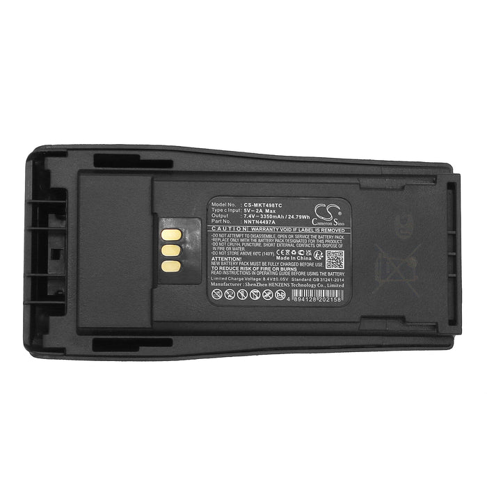 Motorola CP040, CP140, CP150, CP160, CP170, CP180, CP200, CP200D, CP200XLS, CP250, CP340, CP360, CP380, DP1400, EP45 Two Way Radio Replacement Battery