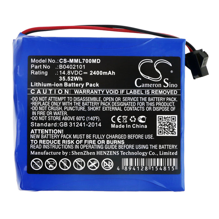 Million ML1100 ML700 Medical Replacement Battery