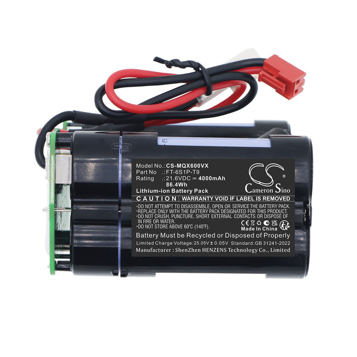 Miboi QX-V6 QX-V6A-H V6HFT6S1P Vacuum Replacement Battery