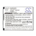 iMozen TC601,TC601A Barcode Replacement Battery
