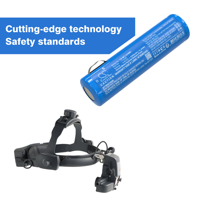 Mentor 22-4501 22-4505 22-4515 Ophthalmoscope Medical Replacement Battery
