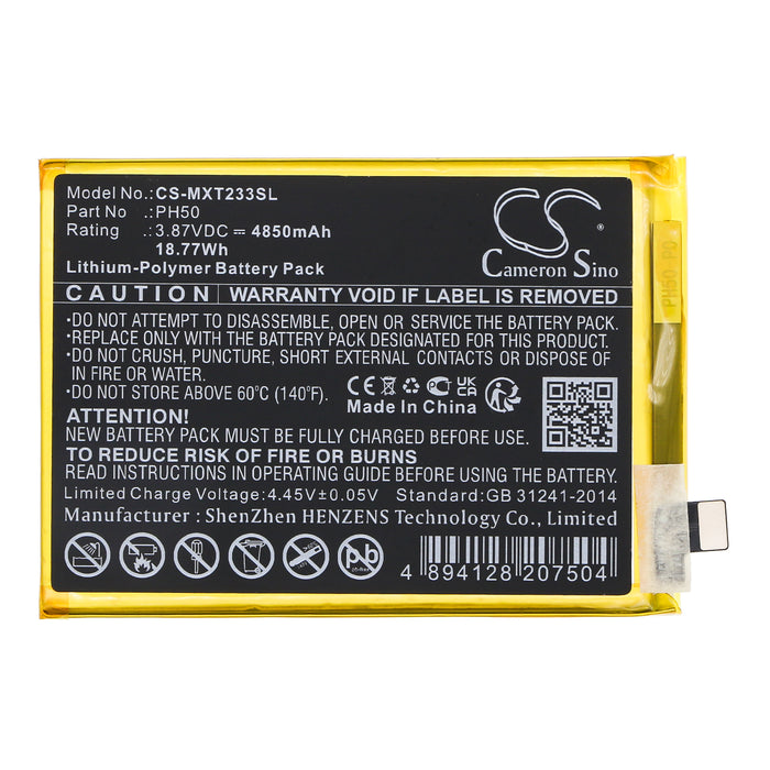 Motorola XT2333 XT2333-2 XT2333-3 XT2333-4 Moto G23 XT2333-5 XT2333-1 Mobile Phone Replacement Battery