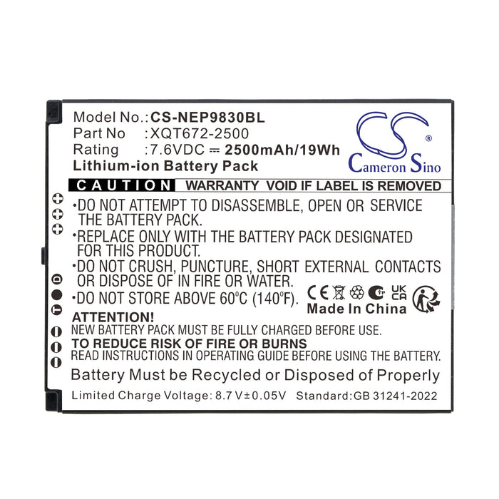 Newpos 9830 NEW9830 Payment Terminal Replacement Battery