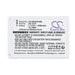 Nihon Kohden CardioAir ECG-2010 Medical Replacement Battery
