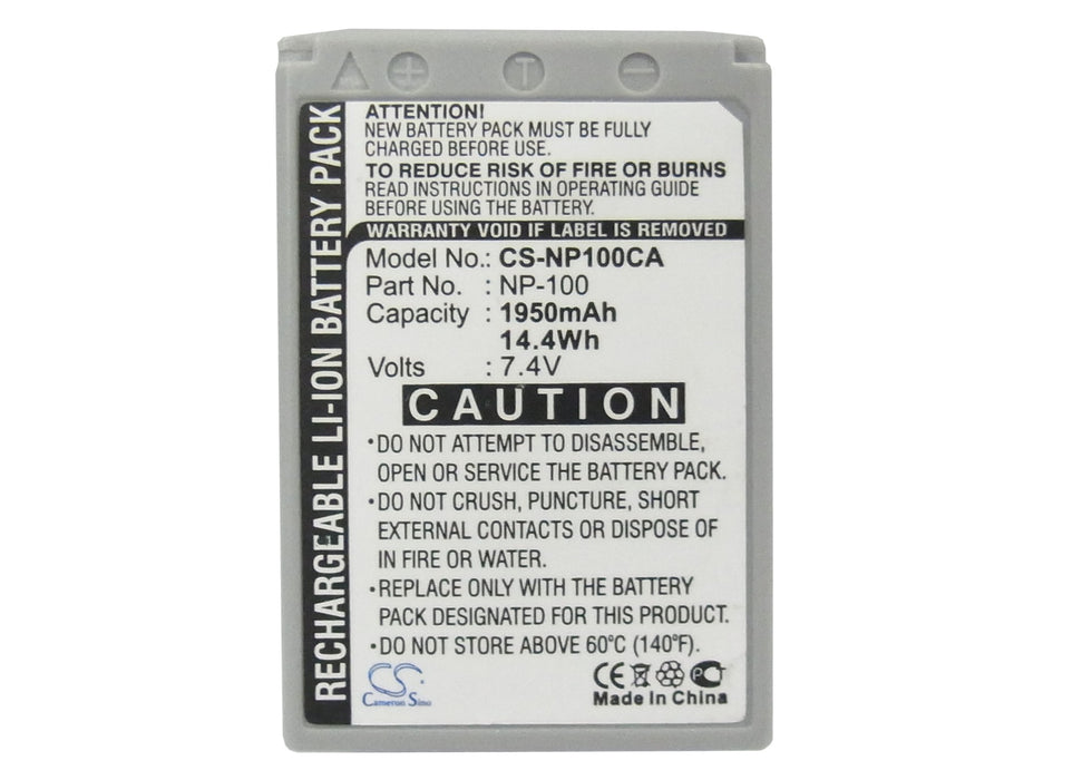 Casio Exilim Pro EX-F1 Exilim Pro EX-F1BK Camera Replacement Battery