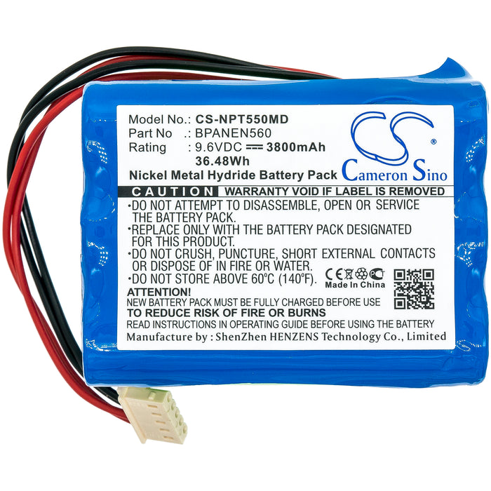 Nellcor Puritan Bennett N550B N-550B Pulse Oximeter N560 N-560 Pulse Oximeter Medical Replacement Battery
