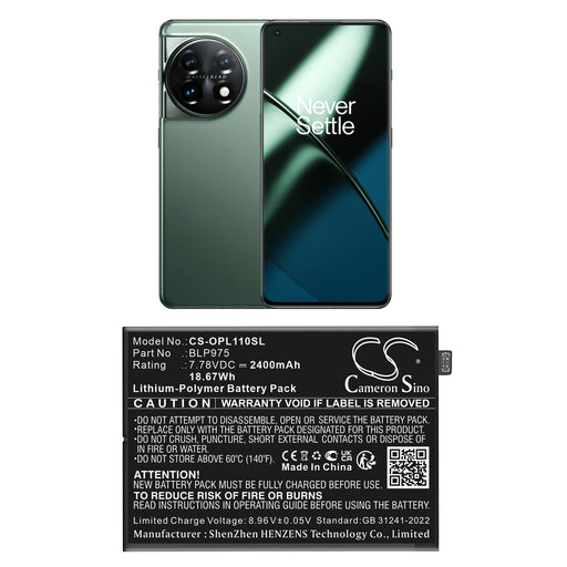 Oneplus Oneplus 11 Mobile Phone Replacement Battery