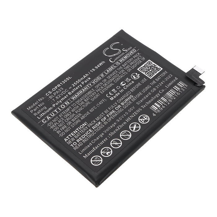 Oneplus 12R 5G Ace 3 5G CPH2611 PJE110 Mobile Phone Replacement Battery