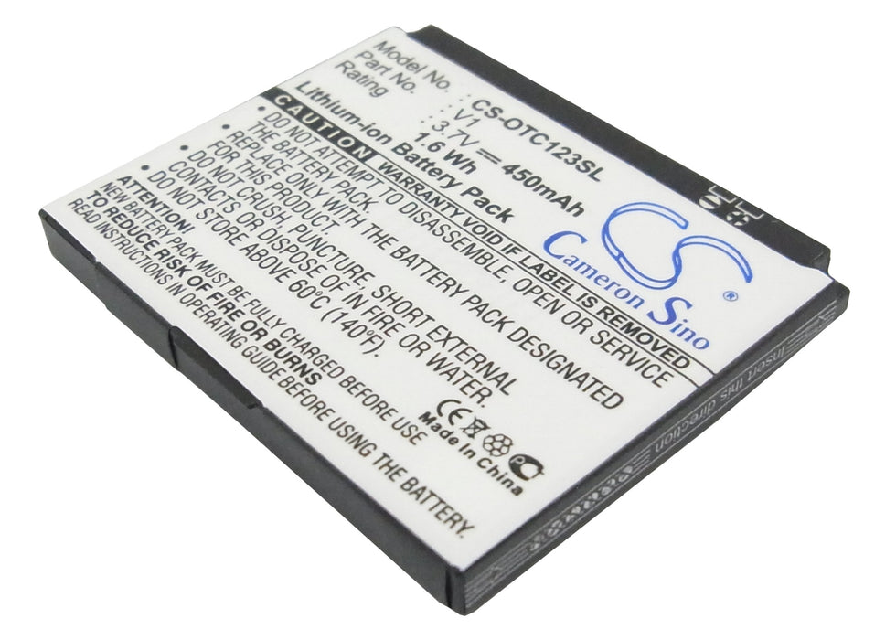 Alcatel OT-C123 OT-C123A Mobile Phone Replacement Battery
