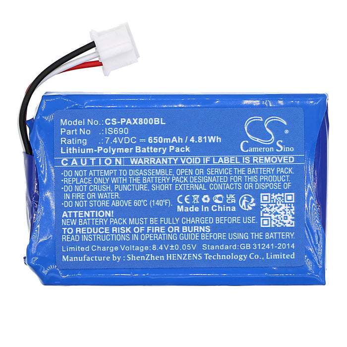 PAX Q80 Payment Terminal Replacement Battery