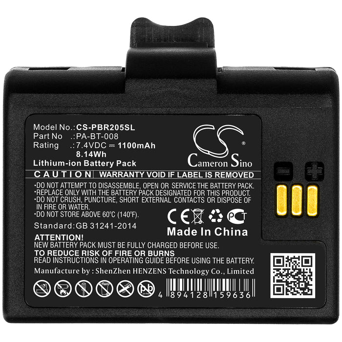 Brother RJ-2035B RJ-2055WB Printer Replacement Battery