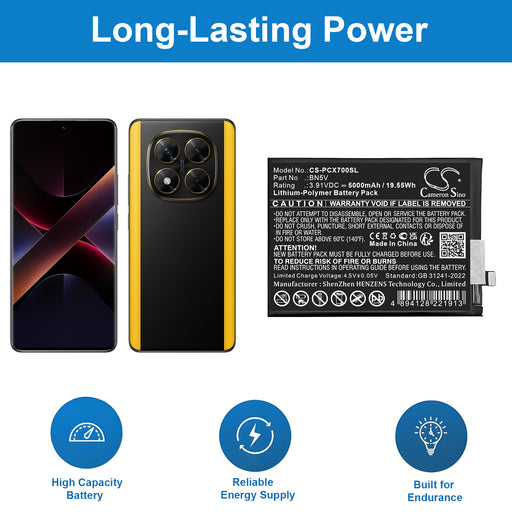 Poco X7 Mobile Phone Replacement Battery