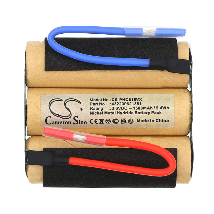 Philips FC6150 FC6150 1 FC6152 01 Vacuum Replacement Battery