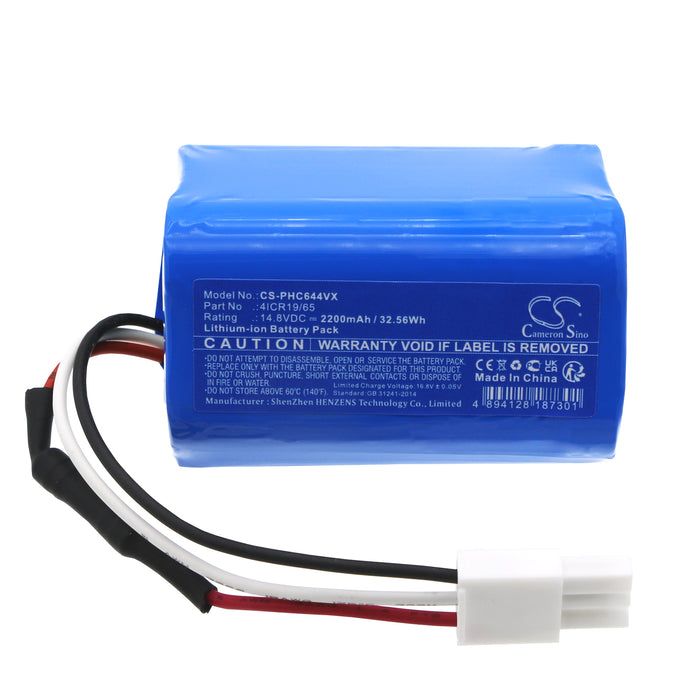 Philips PowerPro Aqua FC6400 FC6400 01 FC6401 01 FC6400 FC6401 FC6402 FC6400 81 2200mAh Vacuum Replacement Battery