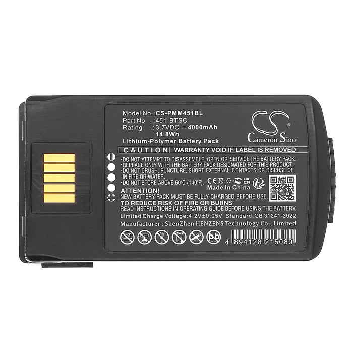 Point Mobile PM451 PM452 Barcode Replacement Battery