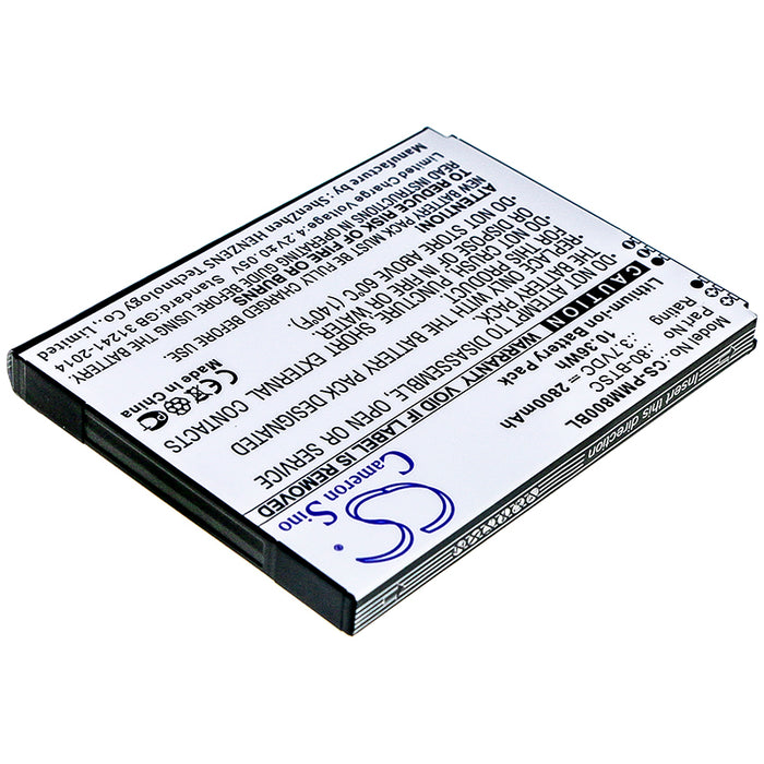 Point Mobile PM80 Barcode Replacement Battery