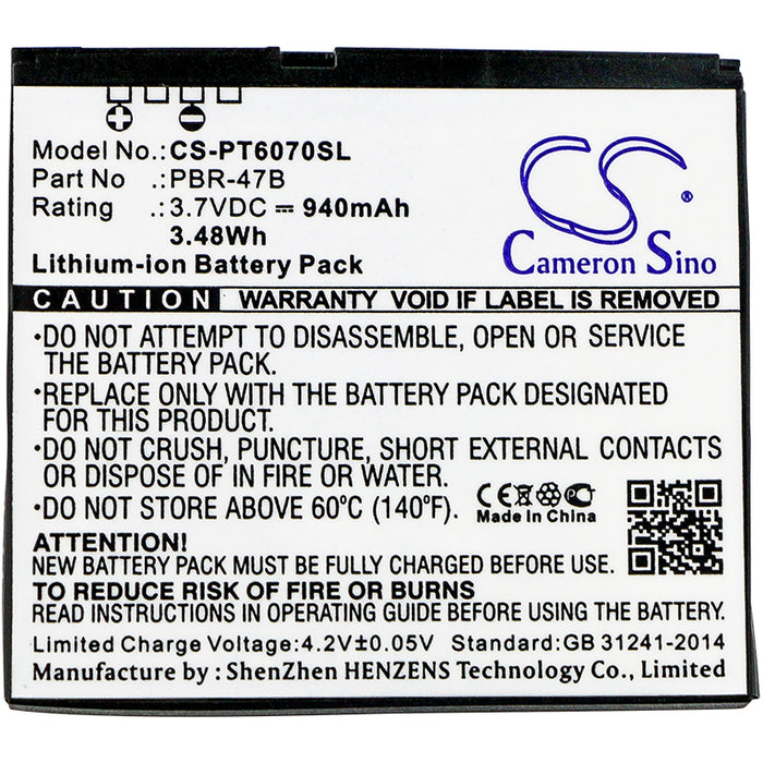 Pantech P6070 Vybe Mobile Phone Replacement Battery