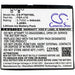 Pantech P6070 Vybe Mobile Phone Replacement Battery
