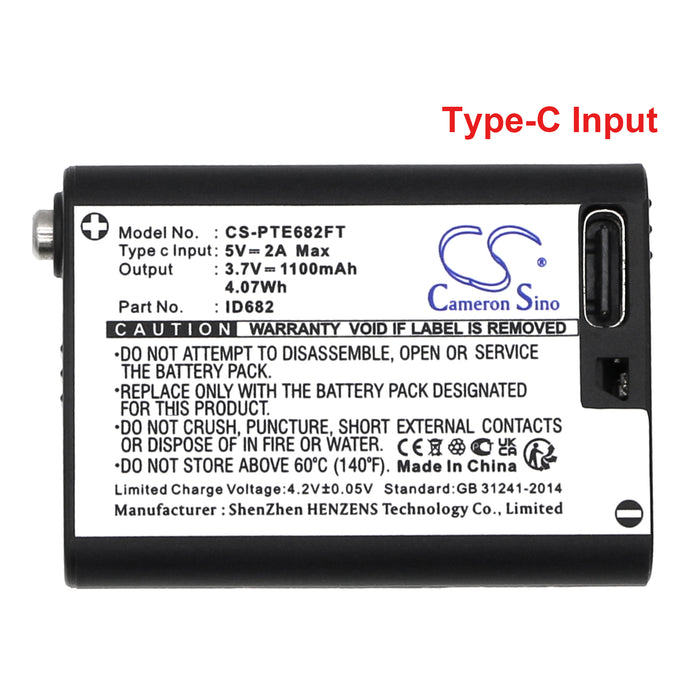 Coast FL60R,FL75,FL75R,FL85R,ZX350 Flashlight Replacement Battery