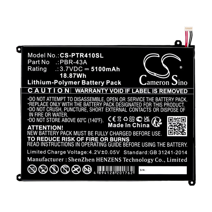 Pantech Element P4100 Tablet Replacement Battery