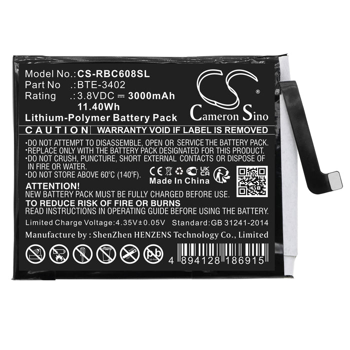 Orbic JOY RC608L ORB608LBVZPP Q10 4G RC609L Mobile Phone Replacement Battery