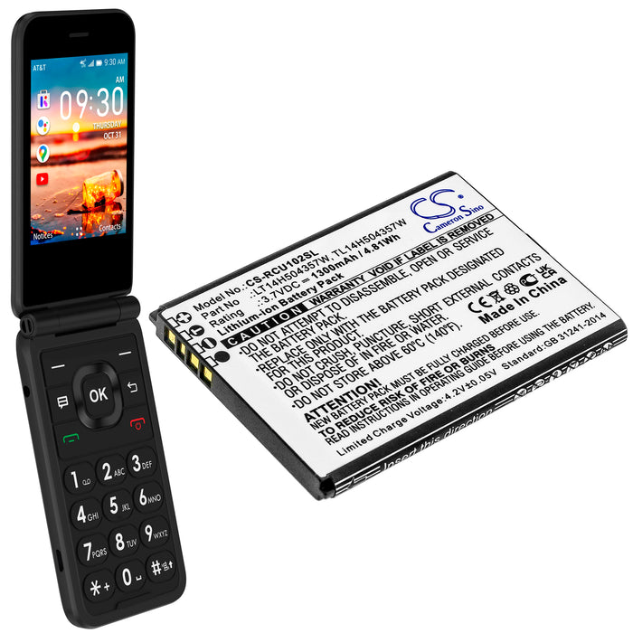 Cricket U102AC,Debut Flip Mobile Phone Replacement Battery