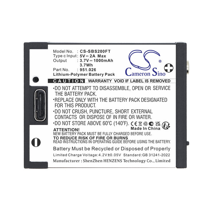 Suprabeam S2 S3 S4 Flashlight Replacement Battery