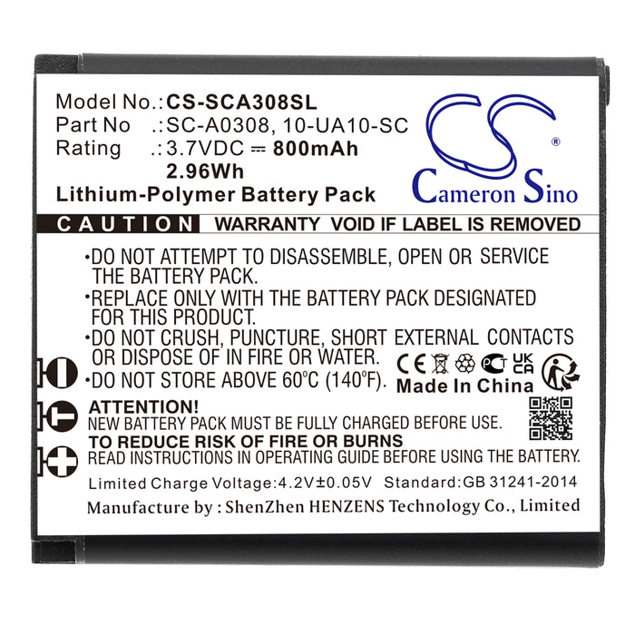 Schuberth Intercoms SC1 standard SC1 advance Headphone Replacement Battery