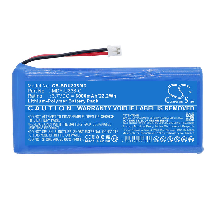 Sanyo MDF-U338-C Medical Replacement Battery
