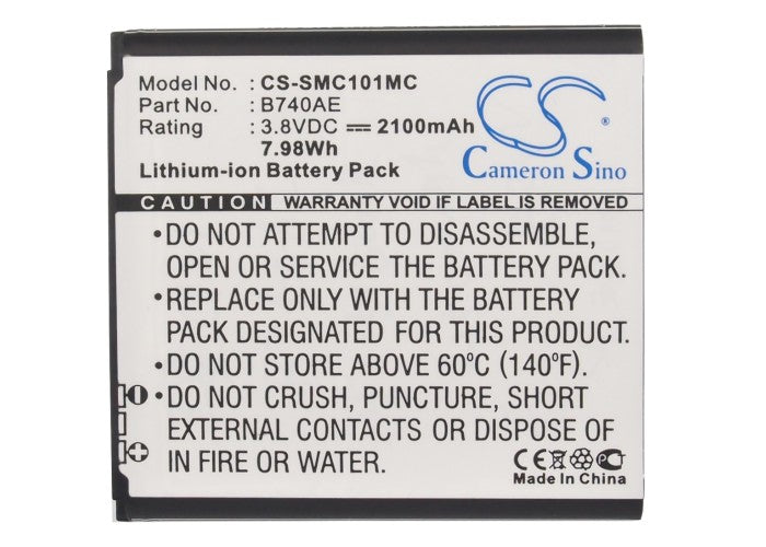 Samsung Galaxy S4 Zoom LTE,SM-C1010,S4 Zoom,SM-C101,SM-C101 Galaxy S4 Zoom,Galaxy S4 Zoon,SM-C105,SM-C105L,SM-C105S,SM-C105 Camera Replacement Battery