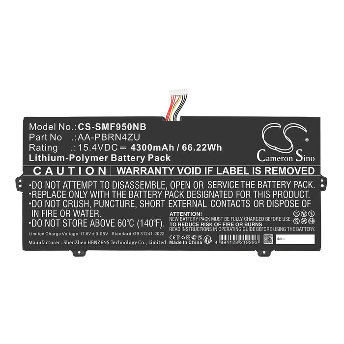 Samsung 930QCJ 930XCJ 950XCJ Galaxy Book FLEX NP950QCG-K01HK Galaxy Book FLEX NP950QCG-X01 Galaxy Book Flex 13 Laptop and Notebook Replacement Battery