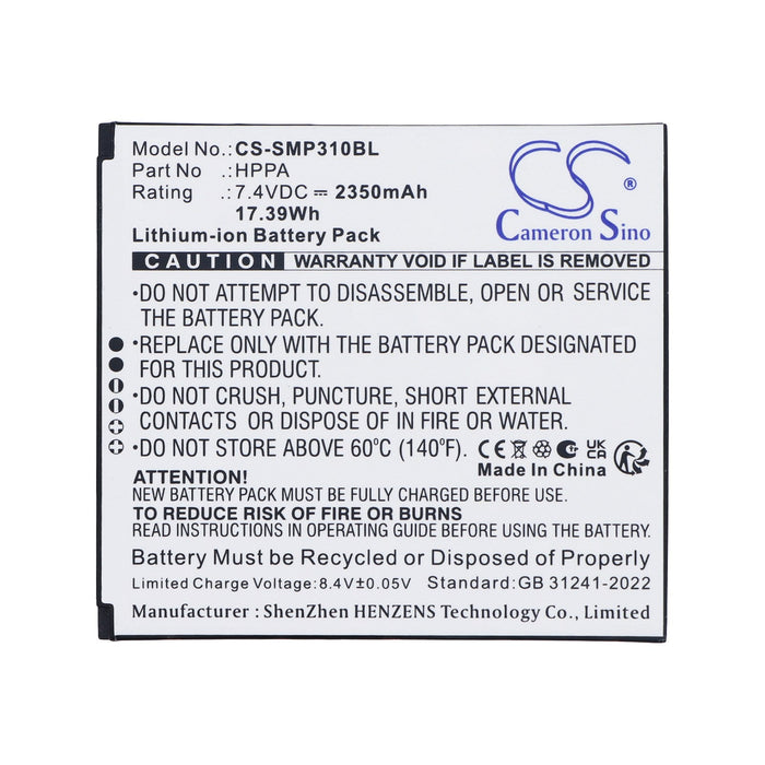 Sunmi P3 P3H T6F10 P3KH T6831 Payment Terminal Replacement Battery