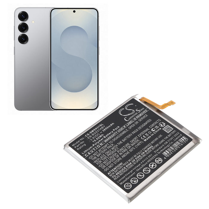 Samsung Galaxy S25 5G SM-S9310 SM-S931B SM-S931B DS SM-S931D SM-S931J SM-S931N SM-S931Q SM-S931U SM-S931U1 SM-S931W S Mobile Phone Replacement Battery