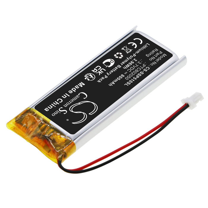 Interphone ACTIVE,CONNECT,EDGE,F2,F2S,F3,F3MC,F3S,F3XT,F4,F4MC,F4S,F4XT,F5,F5MC,F5S,F5XT,OFFROAD,SHAPE Headphone Replacement Battery