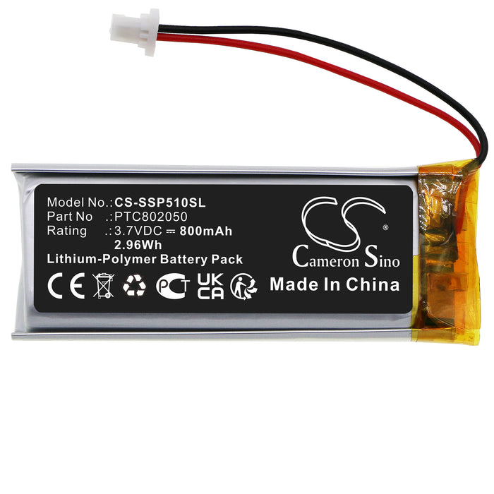 Interphone ACTIVE,CONNECT,EDGE,F2,F2S,F3,F3MC,F3S,F3XT,F4,F4MC,F4S,F4XT,F5,F5MC,F5S,F5XT,OFFROAD,SHAPE Headphone Replacement Battery