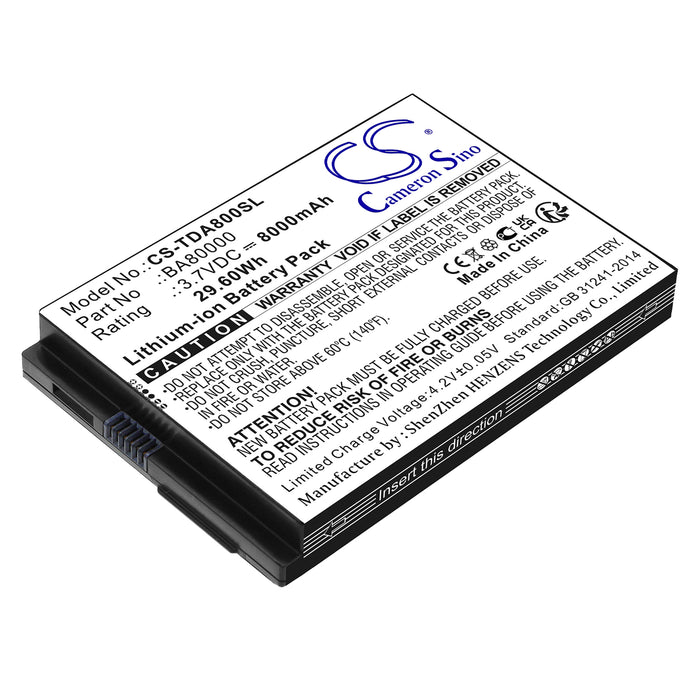 Touch Dynamic Quest 10, Quest 7 POS Workstation Replacement Battery