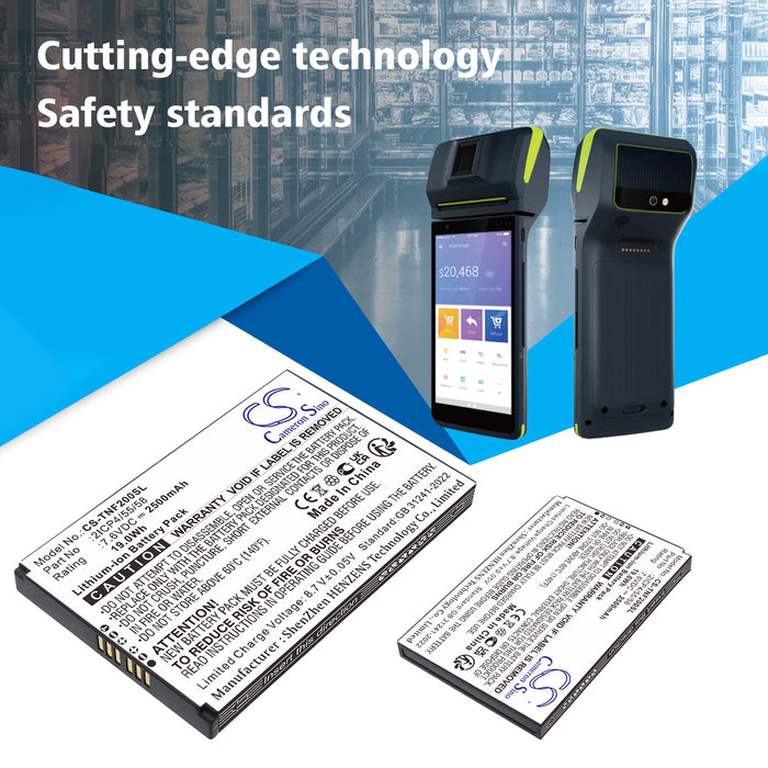 Feitian F20,F20 Smart POS Payment Terminal Replacement Battery