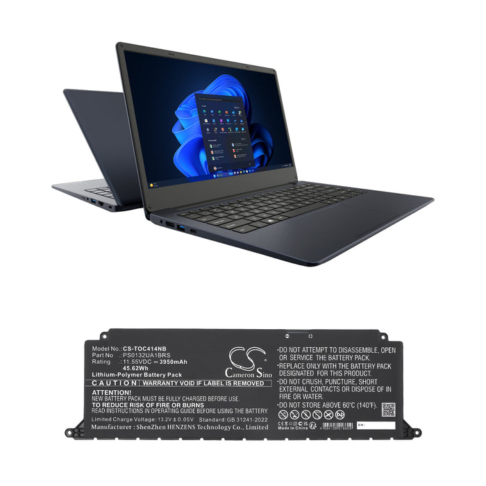 Dynabook Satellite Pro C40-K-00L007 Satellite Pro C40-K-00Q007 Satellite Pro C40-K-0CV007 Satellite Pro C40-K- Laptop and Notebook Replacement Battery