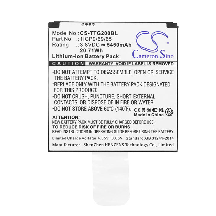 TwoNav TG200 Payment Terminal Replacement Battery