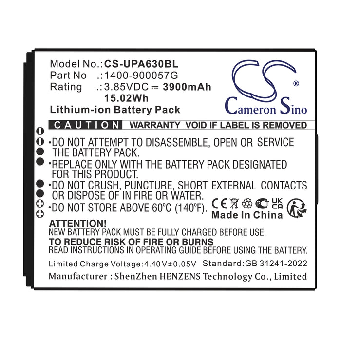 Unitech EA630 EA630 Plus Barcode Replacement Battery
